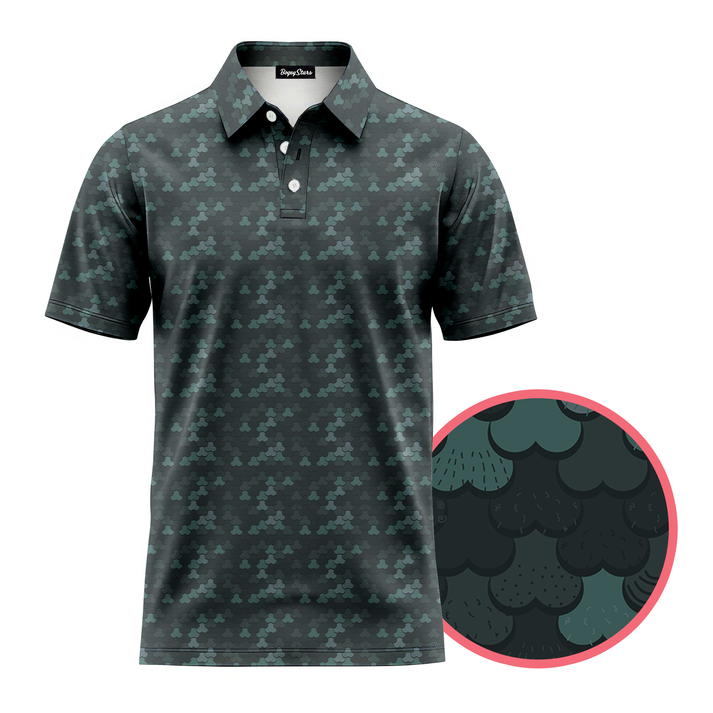 Pen-is Golf Shirt | Black Rooster Men's polos | Bogey Stars – Bogey ...
