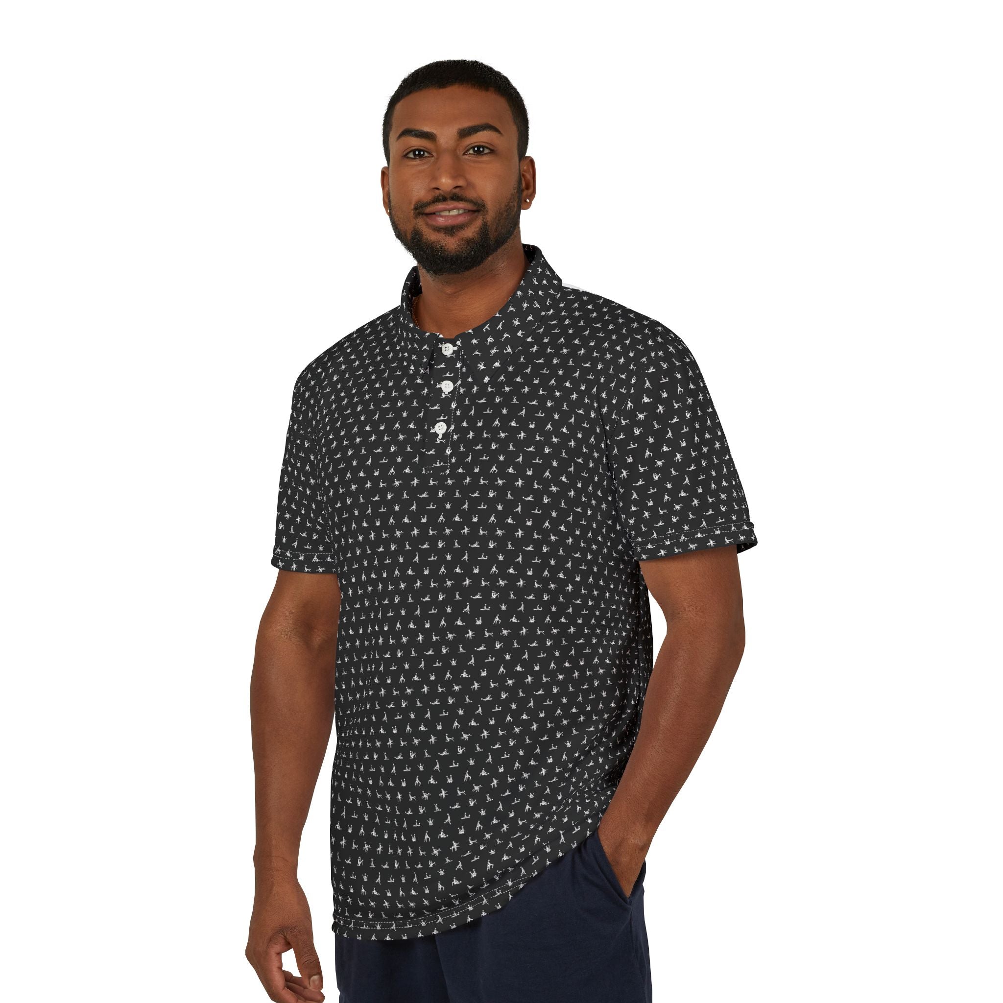 sex dress shirt Greater Half Men's Funny Golf Polo Shirt Moisture Wicking, 4-Way Stretch, UPF 45+ Sun Protection, Wrinkle Resistant, Tag-Free Cool Core Performance Golf Apparel